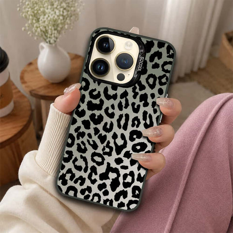 iPhone 14 Pro Max Cover - Monochrome Mood Print Series - Lightweight Frosted Pearl Finish Anti-Fingerprint Shockproof Soft Borders Case