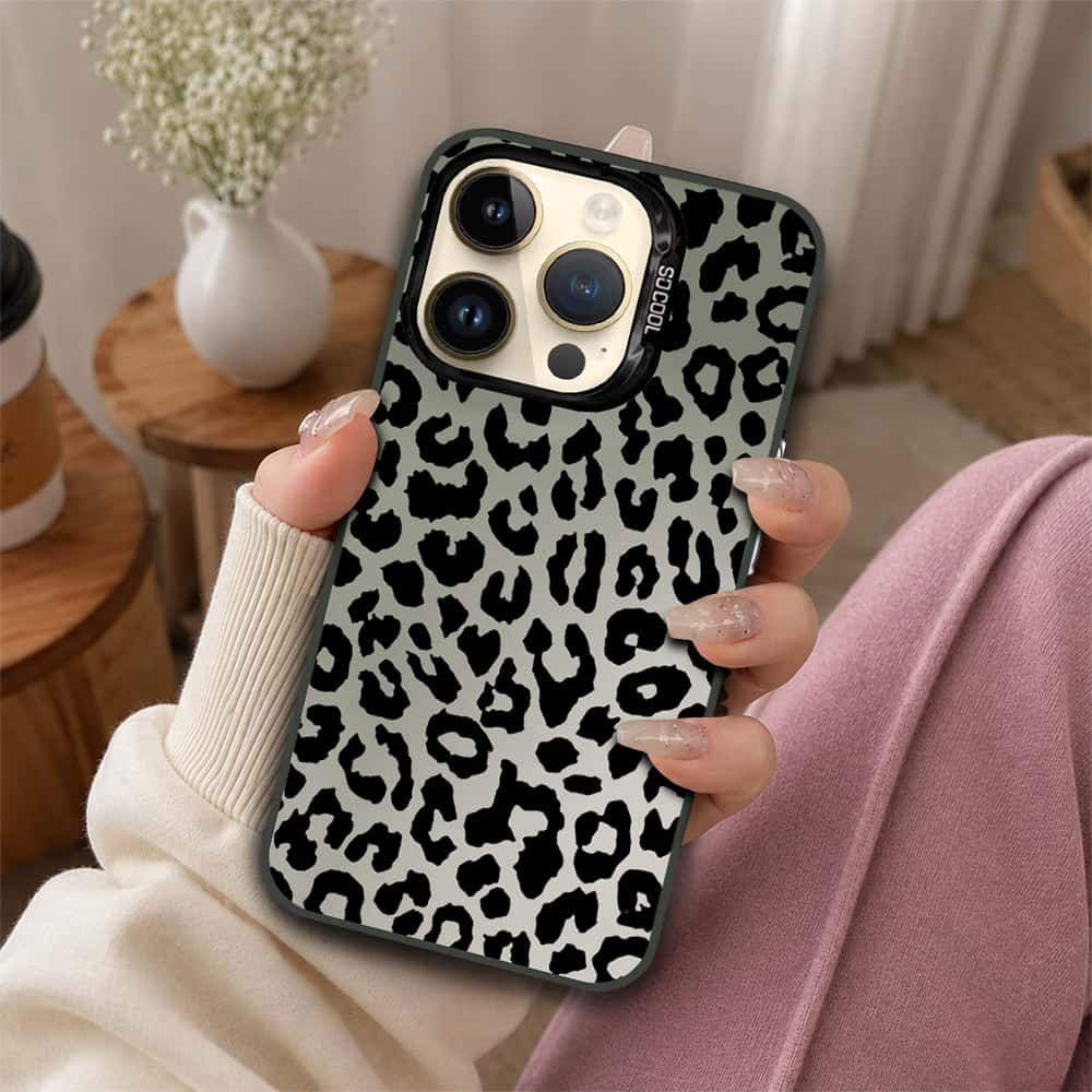 iPhone 14 Pro Cover - Monochrome Mood Print Series - Lightweight Frosted Pearl Finish Anti-Fingerprint Shockproof Soft Borders Case