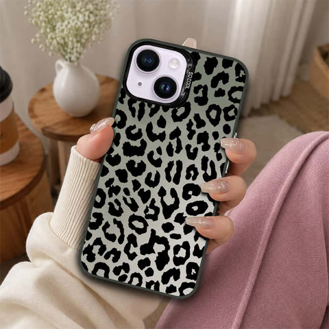 iPhone 14 Cover - Monochrome Mood Print Series - Lightweight Frosted Pearl Finish Anti-Fingerprint Shockproof Soft Borders Case