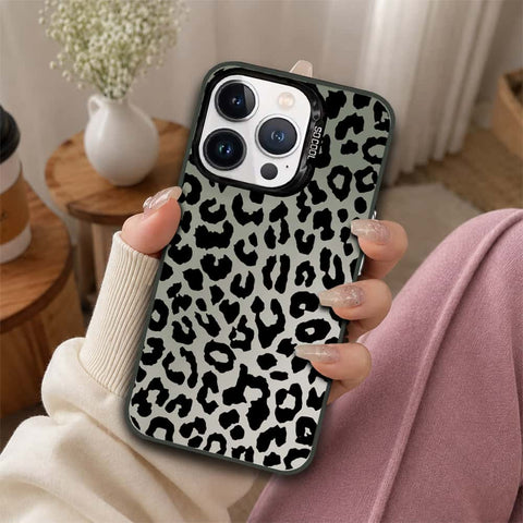 iPhone 13 Pro Max Cover - Monochrome Mood Print Series - Lightweight Frosted Pearl Finish Anti-Fingerprint Shockproof Soft Borders Case