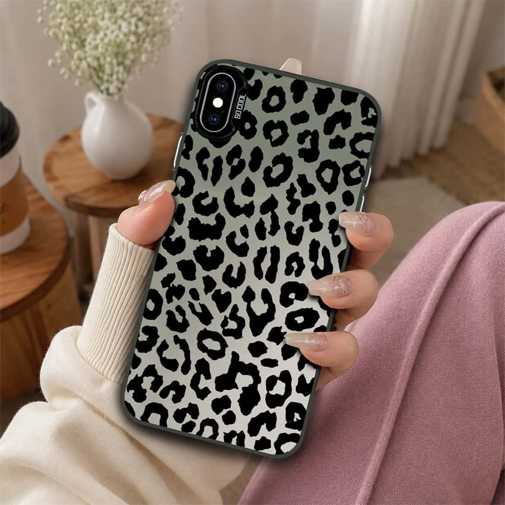 iPhone XS Max Cover - Monochrome Mood Print Series - Lightweight Frosted Pearl Finish Anti-Fingerprint Shockproof Soft Borders Case