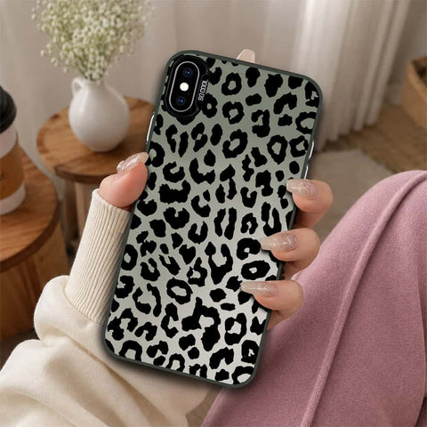 iPhone XS Max Cover - Monochrome Mood Print Series - Lightweight Frosted Pearl Finish Anti-Fingerprint Shockproof Soft Borders Case