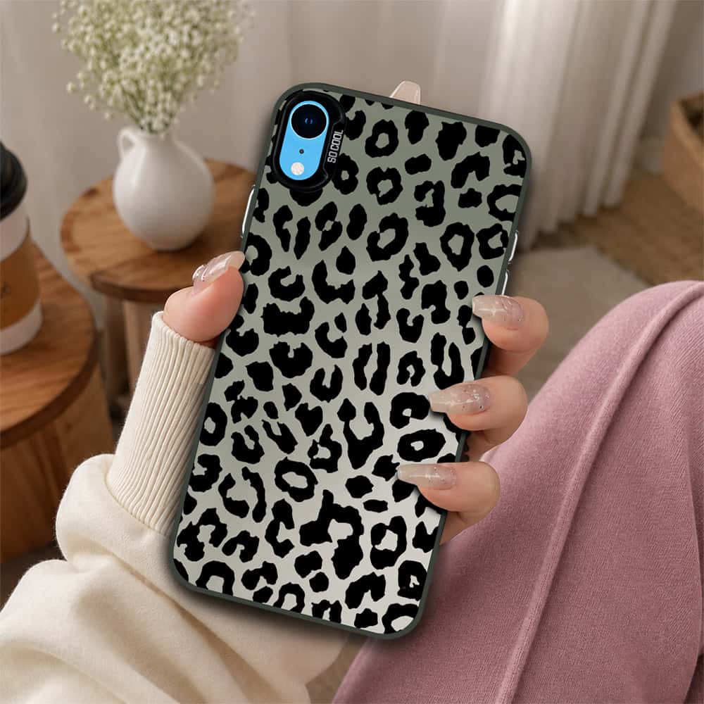 iPhone XR Cover - Monochrome Mood Print Series - Lightweight Frosted Pearl Finish Anti-Fingerprint Shockproof Soft Borders Case