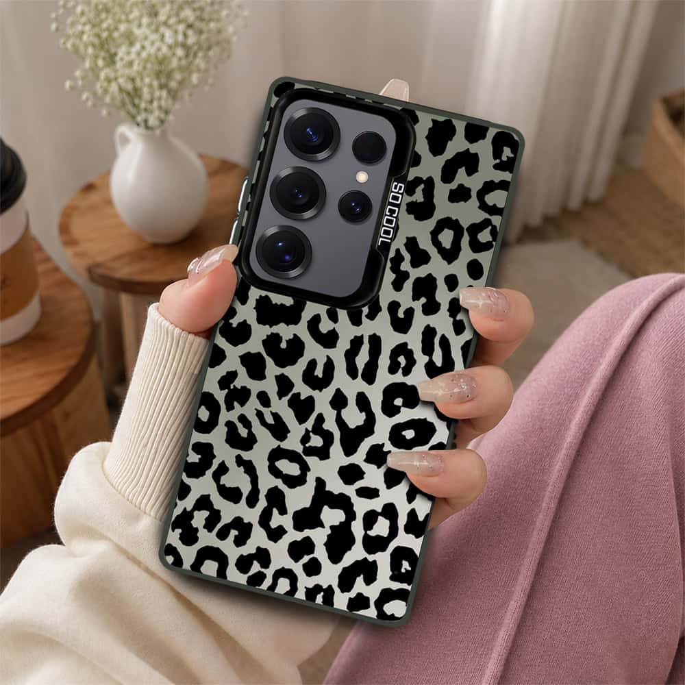 Samsung Galaxy S25 Ultra Cover - Monochrome Mood Print Series - Lightweight Frosted Pearl Finish Anti-Fingerprint Shockproof Soft Borders Case
