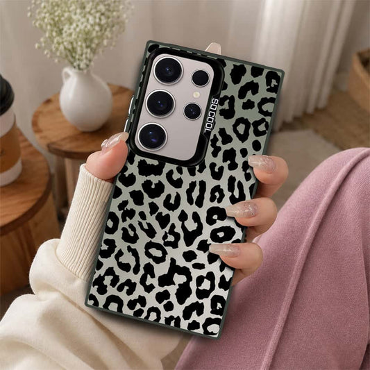 Samsung Galaxy S24 Ultra Cover - Monochrome Mood Print Series - Lightweight Frosted Pearl Finish Anti-Fingerprint Shockproof Soft Borders Case
