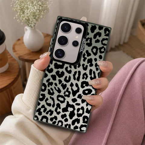 Samsung Galaxy S24 Ultra Cover - Monochrome Mood Print Series - Lightweight Frosted Pearl Finish Anti-Fingerprint Shockproof Soft Borders Case