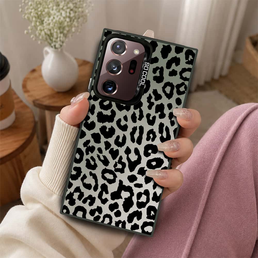 Samsung Galaxy Note 20 Ultra Cover - Monochrome Mood Print Series - Lightweight Frosted Pearl Finish Anti-Fingerprint Shockproof Soft Borders Case