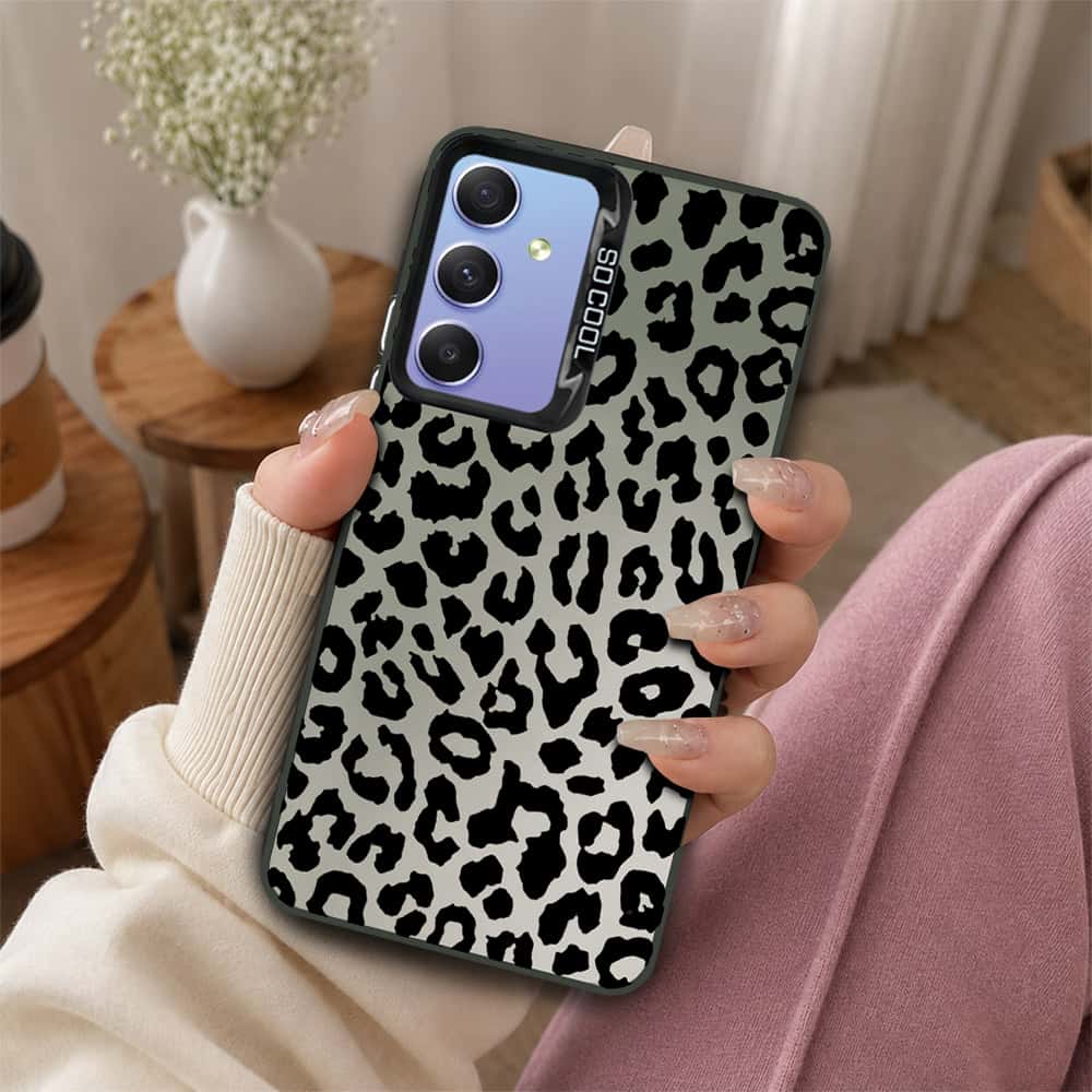 Samsung Galaxy A34 5G Cover - Monochrome Mood Print Series - Lightweight Frosted Pearl Finish Anti-Fingerprint Shockproof Soft Borders Case
