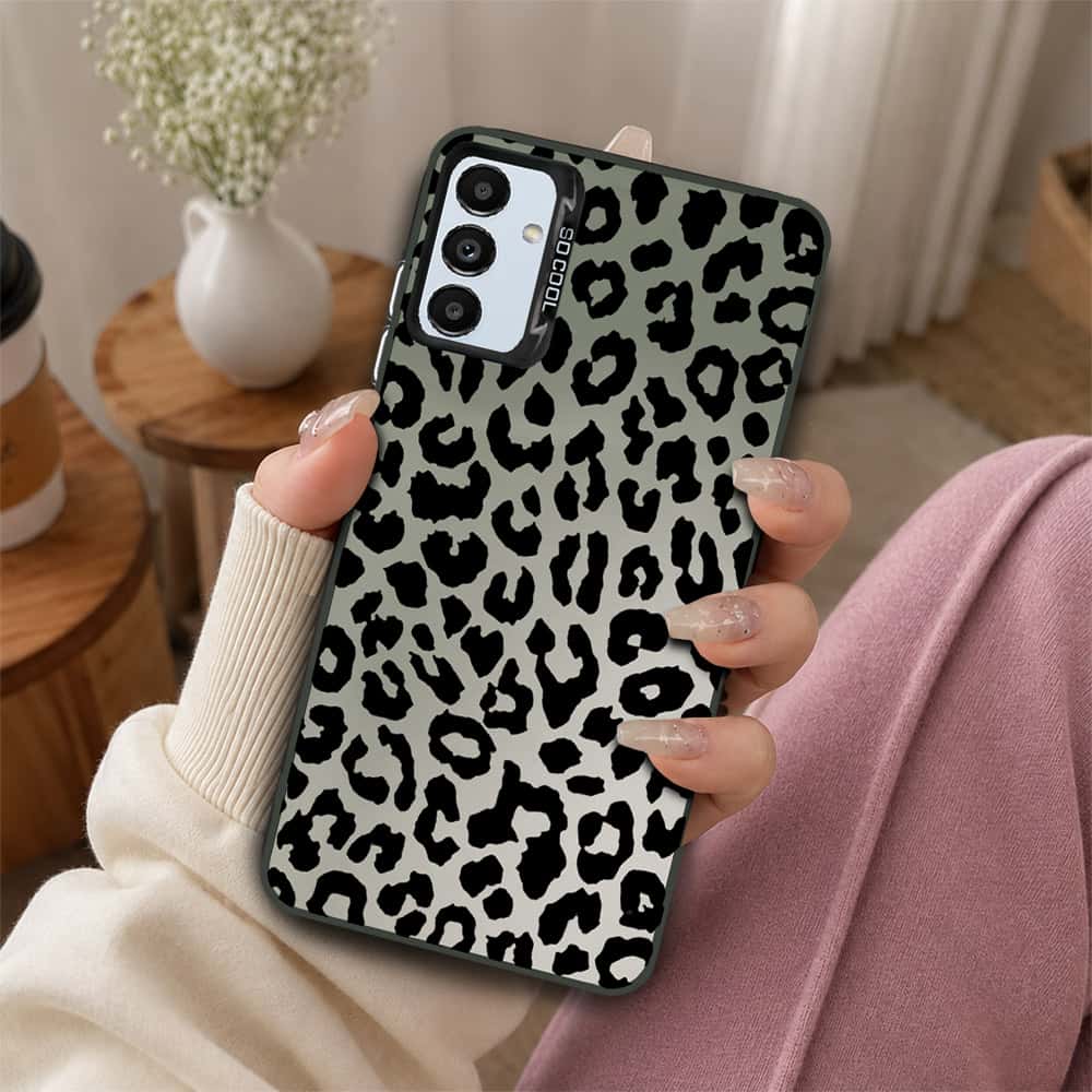 Samsung Galaxy A04s Cover - Monochrome Mood Print Series - Lightweight Frosted Pearl Finish Anti-Fingerprint Shockproof Soft Borders Case