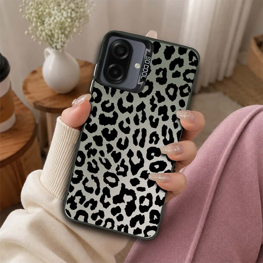Samsung Galaxy M07 Cover - Monochrome Mood Print Series - Lightweight Frosted Pearl Finish Anti-Fingerprint Shockproof Soft Borders Case