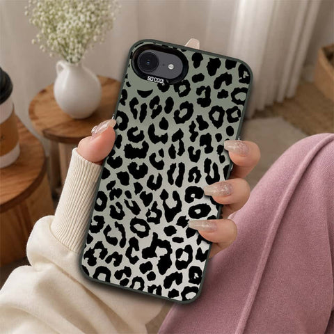 iPhone 16e Cover - Monochrome Mood Print Series - Lightweight Frosted Pearl Finish Anti-Fingerprint Shockproof Soft Borders Case