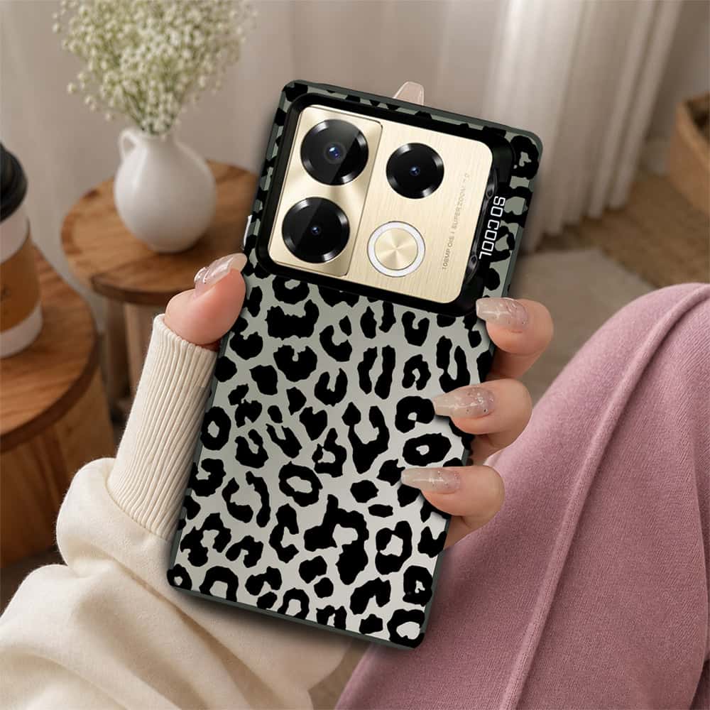 Infinix Note 40 Pro Plus Cover - Monochrome Mood Print Series - Lightweight Frosted Pearl Finish Anti-Fingerprint Shockproof Soft Borders Case