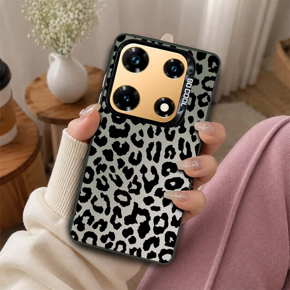 Infinix Note 30 Pro Cover - Monochrome Mood Print Series - Lightweight Frosted Pearl Finish Anti-Fingerprint Shockproof Soft Borders Case