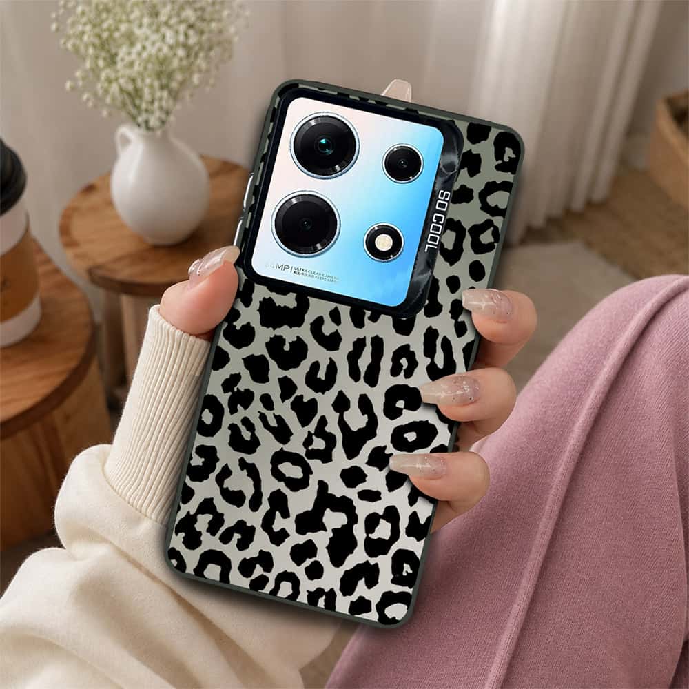 Infinix Note 30 Cover - Monochrome Mood Print Series - Lightweight Frosted Pearl Finish Anti-Fingerprint Shockproof Soft Borders Case
