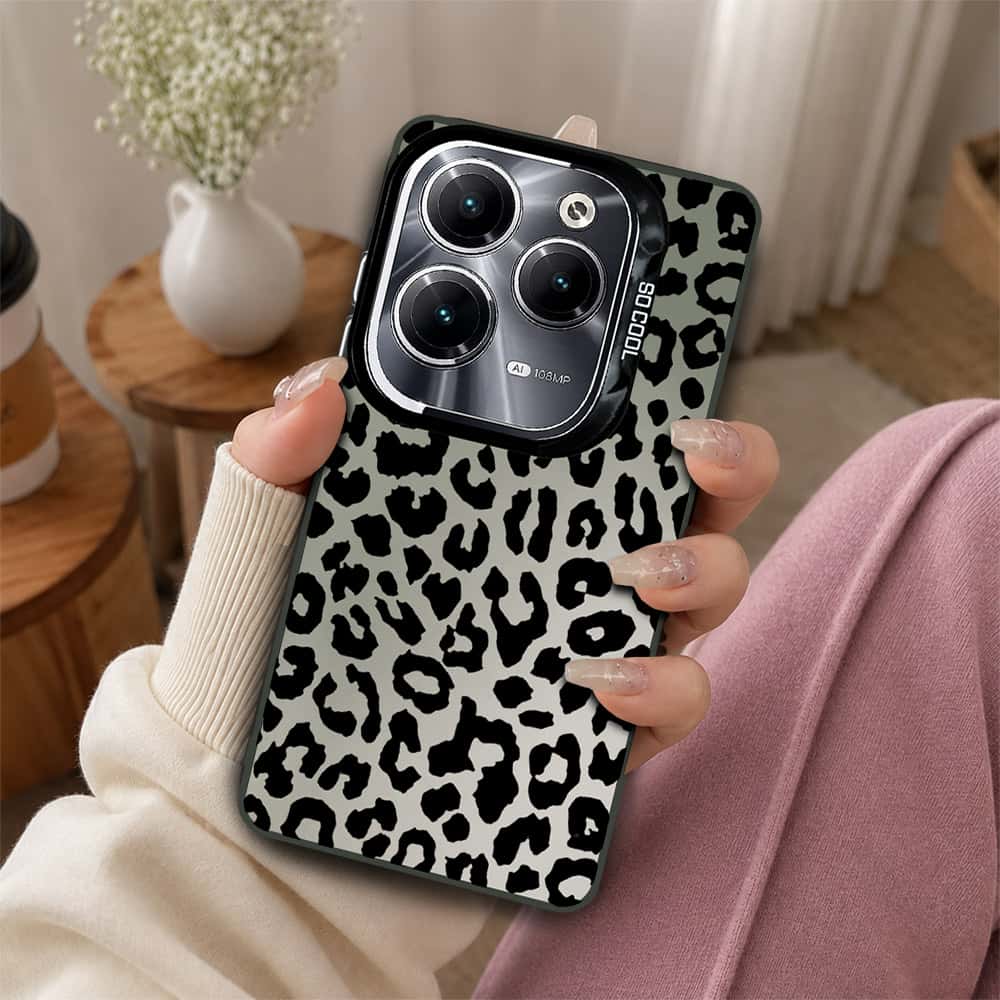 Infinix Hot 40 Cover - Monochrome Mood Print Series - Lightweight Frosted Pearl Finish Anti-Fingerprint Shockproof Soft Borders Case
