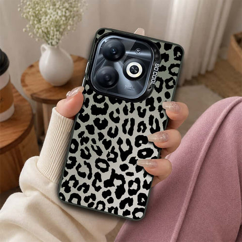 Infinix Smart 8 Cover - Monochrome Mood Print Series - Lightweight Frosted Pearl Finish Anti-Fingerprint Shockproof Soft Borders Case