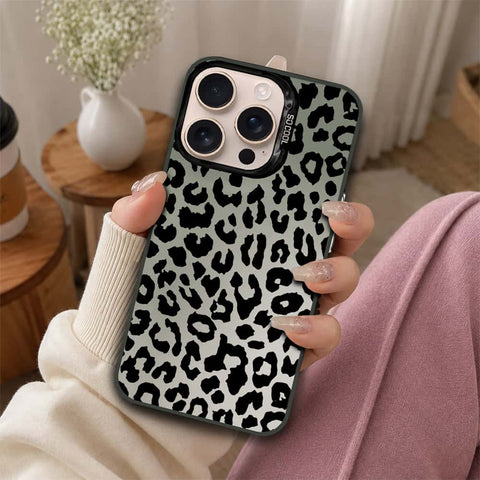iPhone 16 Pro Cover - Monochrome Mood Print Series - Lightweight Frosted Pearl Finish Anti-Fingerprint Shockproof Soft Borders Case