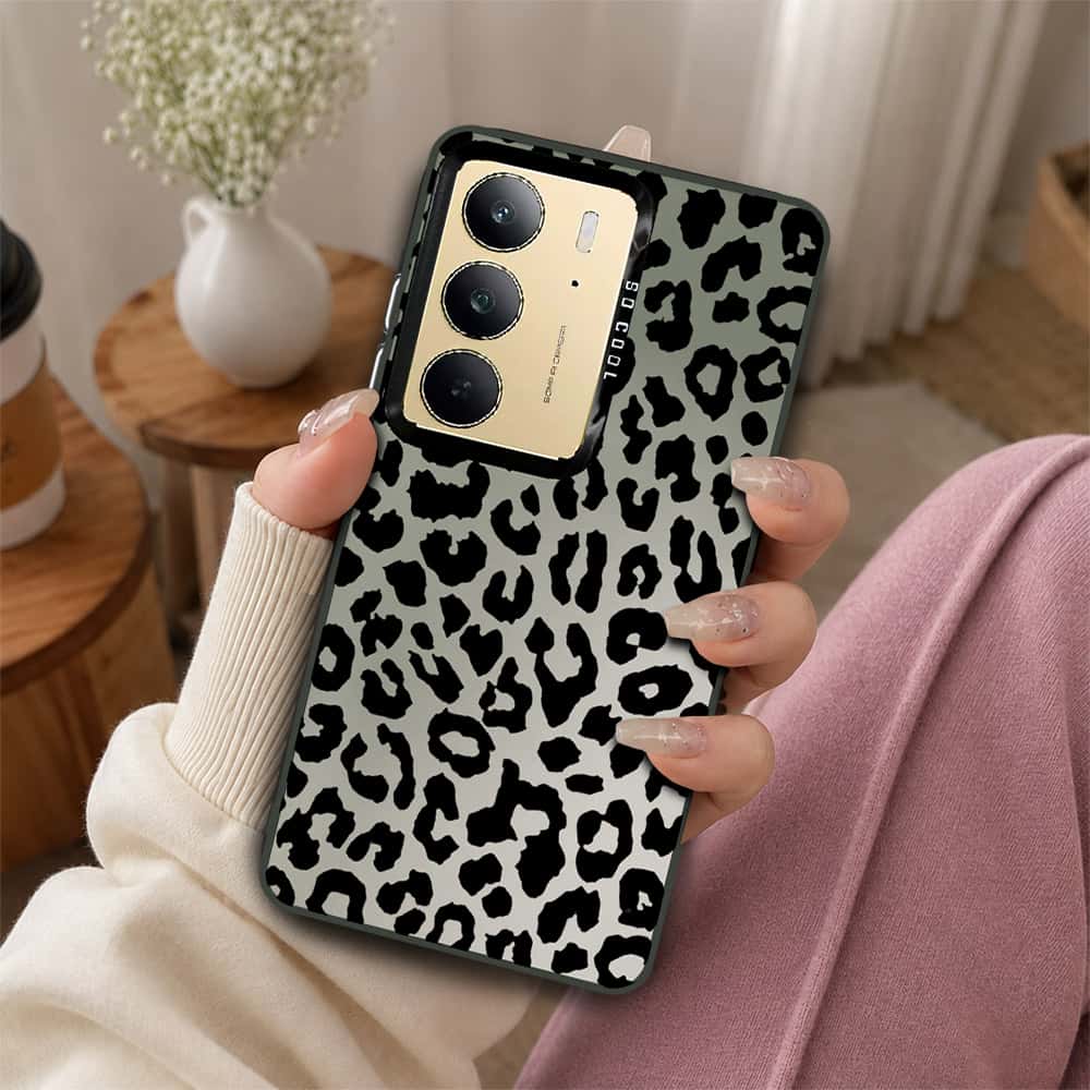 Realme C75 Cover - Monochrome Mood Print Series - Lightweight Frosted Pearl Finish Anti-Fingerprint Shockproof Soft Borders Case