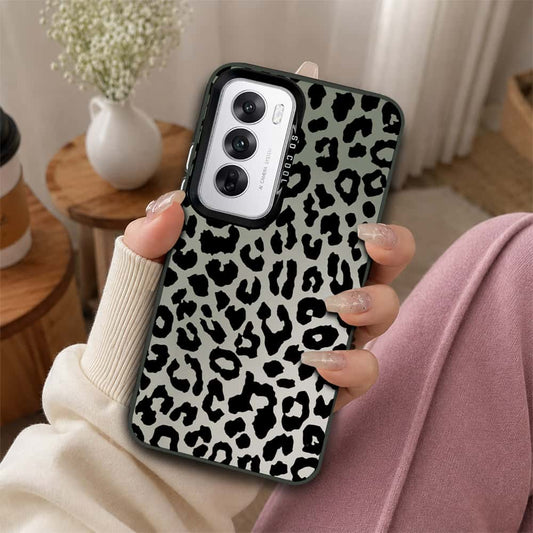 Oppo Reno 12 Cover - Monochrome Mood Print Series - Lightweight Frosted Pearl Finish Anti-Fingerprint Shockproof Soft Borders Case