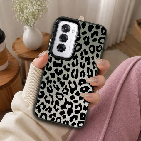 Oppo Reno 12 Cover - Monochrome Mood Print Series - Lightweight Frosted Pearl Finish Anti-Fingerprint Shockproof Soft Borders Case