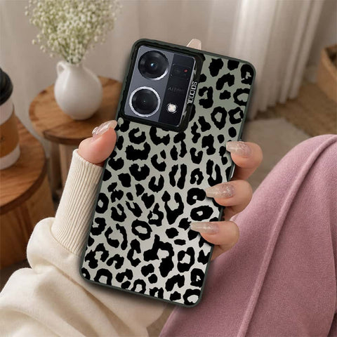 Oppo Reno 7 4G Cover - Monochrome Mood Print Series - Lightweight Frosted Pearl Finish Anti-Fingerprint Shockproof Soft Borders Case
