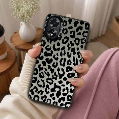 Oppo A38 Cover - Monochrome Mood Print Series - Lightweight Frosted Pearl Finish Anti-Fingerprint Shockproof Soft Borders Case