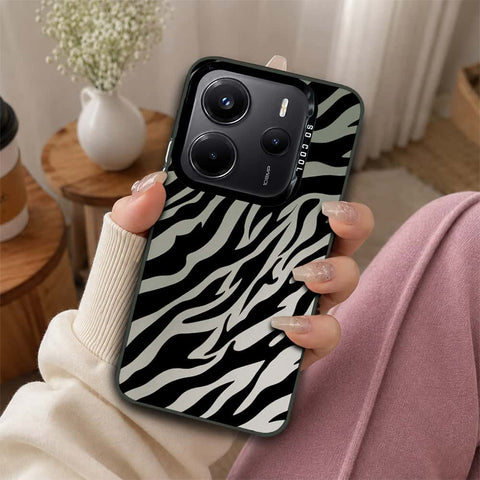 Xiaomi Redmi Note 14 4G Cover - Monochrome Mood Print Series - Lightweight Frosted Pearl Finish Anti-Fingerprint Shockproof Soft Borders Case