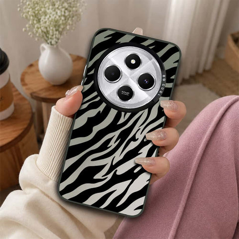 Xiaomi Poco C75 Cover - Monochrome Mood Print Series - Lightweight Frosted Pearl Finish Anti-Fingerprint Shockproof Soft Borders Case