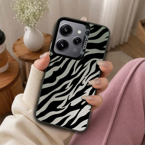 Xiaomi Redmi 12 Cover - Monochrome Mood Print Series - Lightweight Frosted Pearl Finish Anti-Fingerprint Shockproof Soft Borders Case