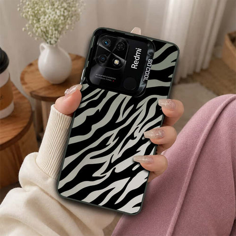 Xiaomi Redmi 10C Cover - Monochrome Mood Print Series - Lightweight Frosted Pearl Finish Anti-Fingerprint Shockproof Soft Borders Case