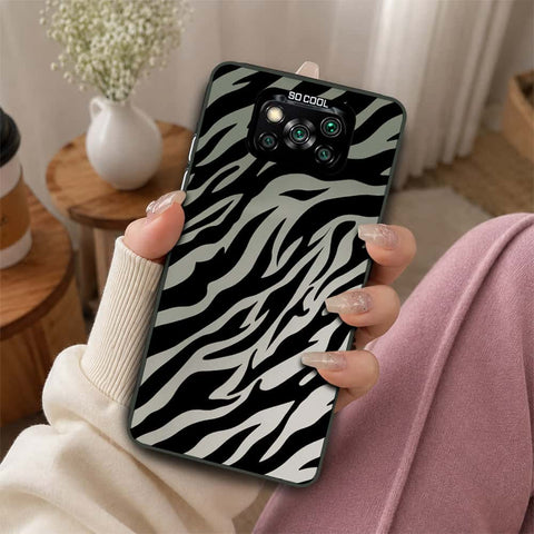 Xiaomi Poco X3 Pro Cover - Monochrome Mood Print Series - Lightweight Frosted Pearl Finish Anti-Fingerprint Shockproof Soft Borders Case