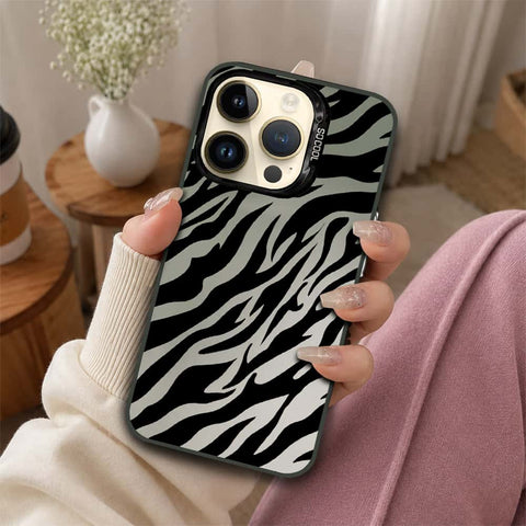 iPhone 14 Pro Cover - Monochrome Mood Print Series - Lightweight Frosted Pearl Finish Anti-Fingerprint Shockproof Soft Borders Case