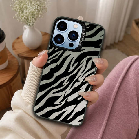 iPhone 13 Pro Cover - Monochrome Mood Print Series - Lightweight Frosted Pearl Finish Anti-Fingerprint Shockproof Soft Borders Case