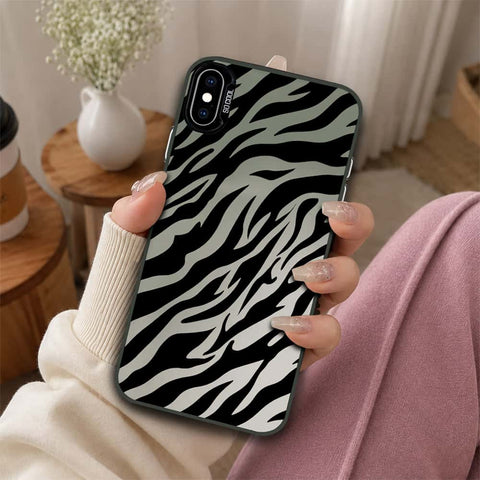 iPhone XS Max Cover - Monochrome Mood Print Series - Lightweight Frosted Pearl Finish Anti-Fingerprint Shockproof Soft Borders Case