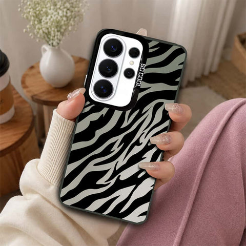 Samsung Galaxy S26 Ultra Cover - Monochrome Mood Print Series - Lightweight Frosted Pearl Finish Anti-Fingerprint Shockproof Soft Borders Case