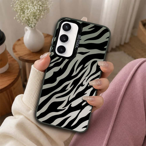 Samsung Galaxy S23 FE Cover - Monochrome Mood Print Series - Lightweight Frosted Pearl Finish Anti-Fingerprint Shockproof Soft Borders Case