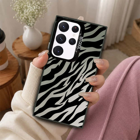 Samsung Galaxy S22 Ultra 5G Cover - Monochrome Mood Print Series - Lightweight Frosted Pearl Finish Anti-Fingerprint Shockproof Soft Borders Case