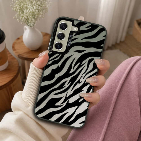 Samsung Galaxy S22 5G Cover - Monochrome Mood Print Series - Lightweight Frosted Pearl Finish Anti-Fingerprint Shockproof Soft Borders Case