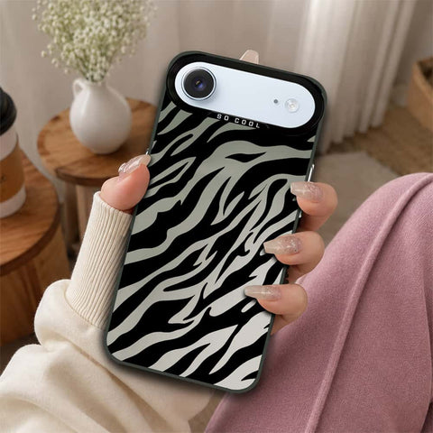 iPhone 17 Air Cover - Monochrome Mood Print Series - Lightweight Frosted Pearl Finish Anti-Fingerprint Shockproof Soft Borders Case
