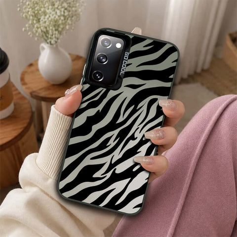 Samsung Galaxy S20 FE Cover - Monochrome Mood Print Series - Lightweight Frosted Pearl Finish Anti-Fingerprint Shockproof Soft Borders Case