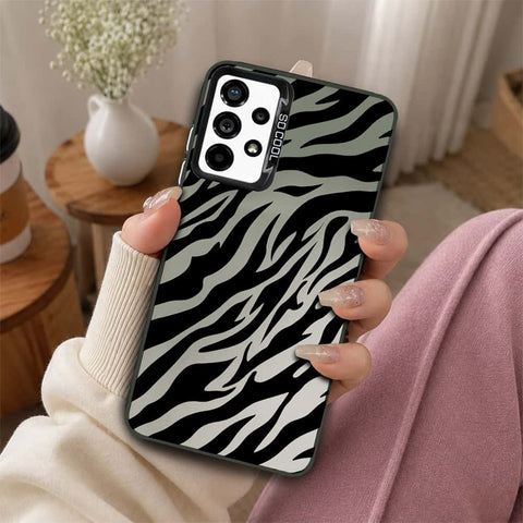 Samsung Galaxy A53 5G Cover - Monochrome Mood Print Series - Lightweight Frosted Pearl Finish Anti-Fingerprint Shockproof Soft Borders Case