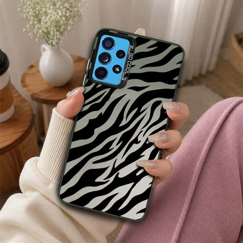 Samsung Galaxy A52 Cover - Monochrome Mood Print Series - Lightweight Frosted Pearl Finish Anti-Fingerprint Shockproof Soft Borders Case