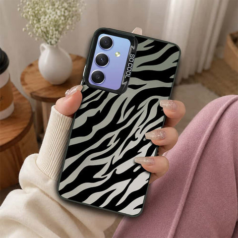 Samsung Galaxy A34 5G Cover - Monochrome Mood Print Series - Lightweight Frosted Pearl Finish Anti-Fingerprint Shockproof Soft Borders Case