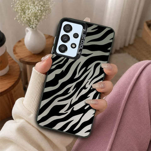 Samsung Galaxy A33 5G Cover - Monochrome Mood Print Series - Lightweight Frosted Pearl Finish Anti-Fingerprint Shockproof Soft Borders Case