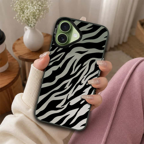 iPhone 17 Cover - Monochrome Mood Print Series - Lightweight Frosted Pearl Finish Anti-Fingerprint Shockproof Soft Borders Case