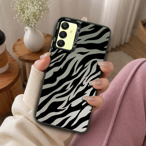 Samsung Galaxy A25 5G Cover - Monochrome Mood Print Series - Lightweight Frosted Pearl Finish Anti-Fingerprint Shockproof Soft Borders Case
