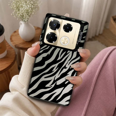 Infinix Note 40 Pro Plus Cover - Monochrome Mood Print Series - Lightweight Frosted Pearl Finish Anti-Fingerprint Shockproof Soft Borders Case