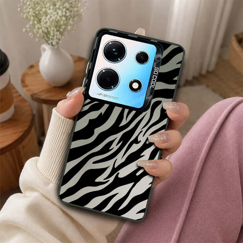 Infinix Note 30 Cover - Monochrome Mood Print Series - Lightweight Frosted Pearl Finish Anti-Fingerprint Shockproof Soft Borders Case