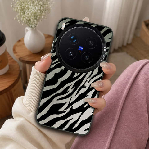 Vivo X300 Pro Cover - Monochrome Mood Print Series - Lightweight Frosted Pearl Finish Anti-Fingerprint Shockproof Soft Borders Case