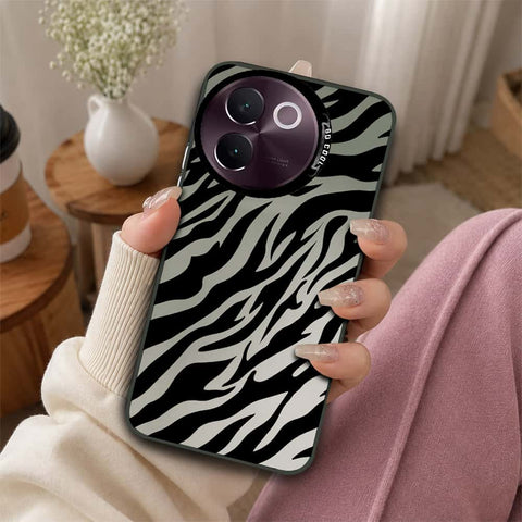 Vivo V30e Cover - Monochrome Mood Print Series - Lightweight Frosted Pearl Finish Anti-Fingerprint Shockproof Soft Borders Case